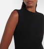 `A-line crepe minidress