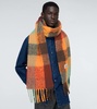 Vally alpaca-blend checked scarf