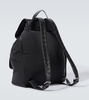 Crossroad leather-trimmed backpack