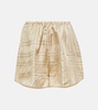 Logo silk shorts