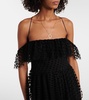 Carmen tiered tulle maxi dress