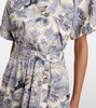 Paulina printed cotton-blend midi dress
