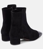 French Flirt suede booties