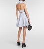 Ribbed-knit miniskirt