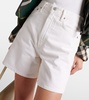 Stella high-rise denim shorts