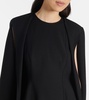 Caped minidress