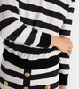 Striped jersey top