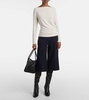 Catullo ruched crêpe jersey top