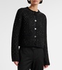 Tina crystal-embellished bouclé jacket