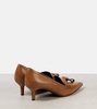 Monili leather loafer pumps