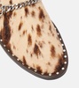 Falabella printed velvet loafers