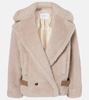 Radice alpaca, wool, and silk teddy jacket