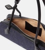 Le Teckel Medium denim shoulder bag