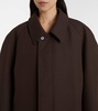 Wool and cotton-blend coat