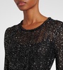 Sequined midi dress