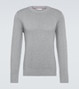 Ribbed-knit cotton sweater