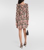 Floral silk minidress