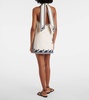 Marine printed cotton minidress