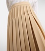 Luisa pleated midi skirt