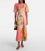 Anika floral linen maxi dress