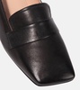 Leather loafers