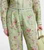 Florecer Honeysuckle linen wide-leg pants