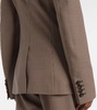 Checked virgin wool blazer