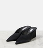 Cube 75 satin wedge mules