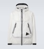 Paneled PU raincoat