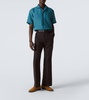 Linen bowling shirt