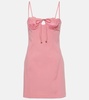 Lace-trimmed minidress