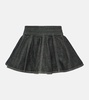 Peplum denim skirt belt