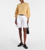 Ellis mid-rise denim Bermuda shorts