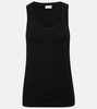 Cotton-blend tank top