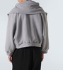 Incognito deconstructed cotton jersey hoodie