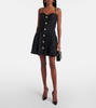 Lamé tweed minidress