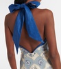 Pia printed linen minidress