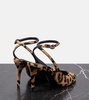 Decollete 90 calf hair slingback pumps