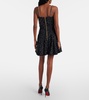 Lamé tweed minidress
