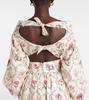 Floral linen top