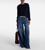 High-rise wide-leg jeans