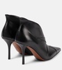 Leather ankle boots