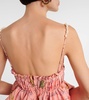 Salvador Encaje poplin minidress
