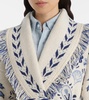 Wild Wonder Foulard wool and cotton cardigan
