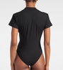 Cotton-blend bodysuit