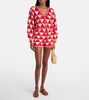 Malia crochet high-rise cotton shorts