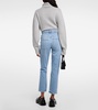 Riley high-rise straight jeans