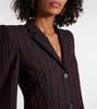 Striped wool blazer