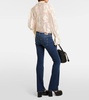 Low-rise bootcut jeans