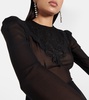 Silk georgette midi dress